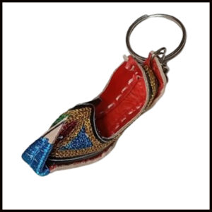 Handmade Traditional Mini Shoe Keychain Unique Handcrafted Charm