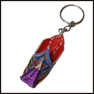 Handmade Traditional Mini Shoe Keychain Unique Handcrafted Charm