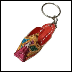 Handmade Traditional Mini Shoe Keychain Unique Handcrafted Charm