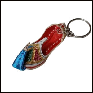 Handmade Traditional Mini Shoe Keychain Unique Handcrafted Charm