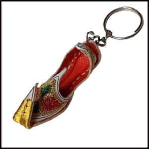 Handmade Traditional Mini Shoe Keychain Unique Handcrafted Charm