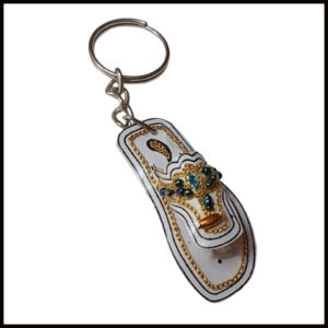 Colorful Mini Slipper Key Chain – Ethnic Khussa Design