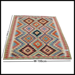 Handcrafted Traditional Kilim Rug Size ( W-106cm x L-144cm )
