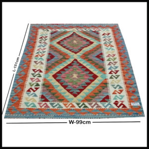 Handcrafted Traditional Kilim Rug Size ( W-99cm x L-151cm )