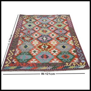 Handcrafted Traditional Kilim Rug Size ( W-121cm x L-179cm )