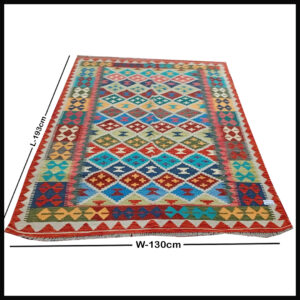 Handcrafted Traditional Kilim Rug Size ( W-130cm x L-193cm )
