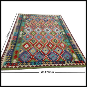 Handcrafted Traditional Kilim Rug Size ( W-178cm x L-250cm )