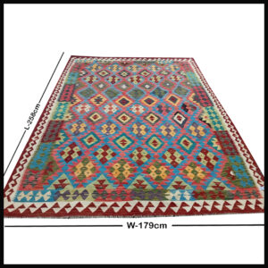 Handcrafted Traditional Kilim Rug Size ( W-179cm x L-258cm )