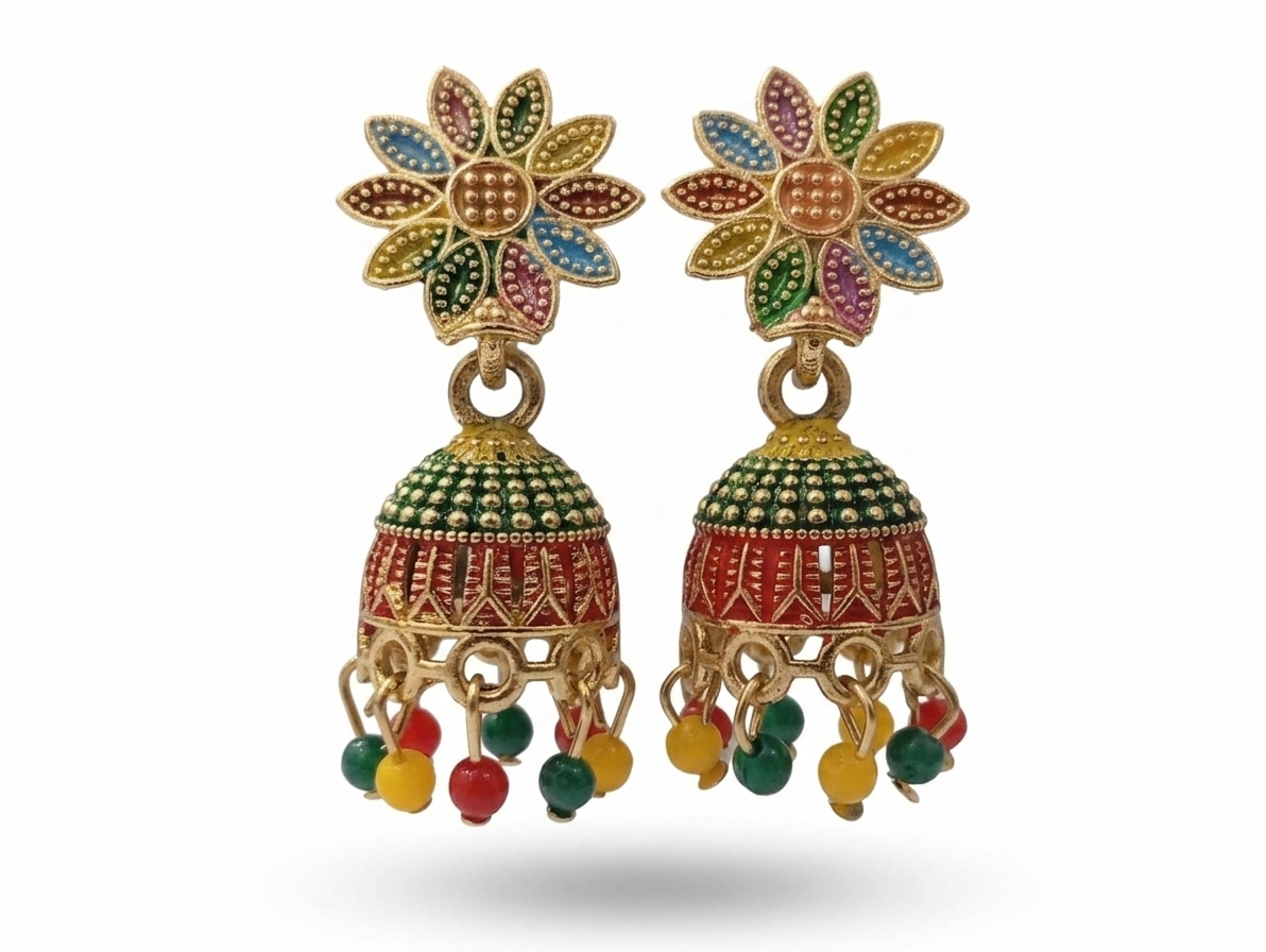 Elegant Handcrafted Earrings – Sparkle with Timeless Style - Image 3