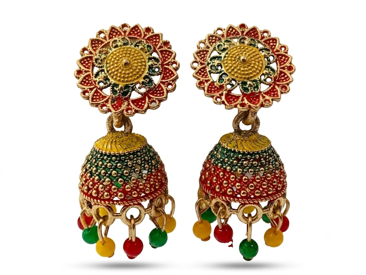 Elegant Handcrafted Earrings – Sparkle with Timeless Style - Image 3