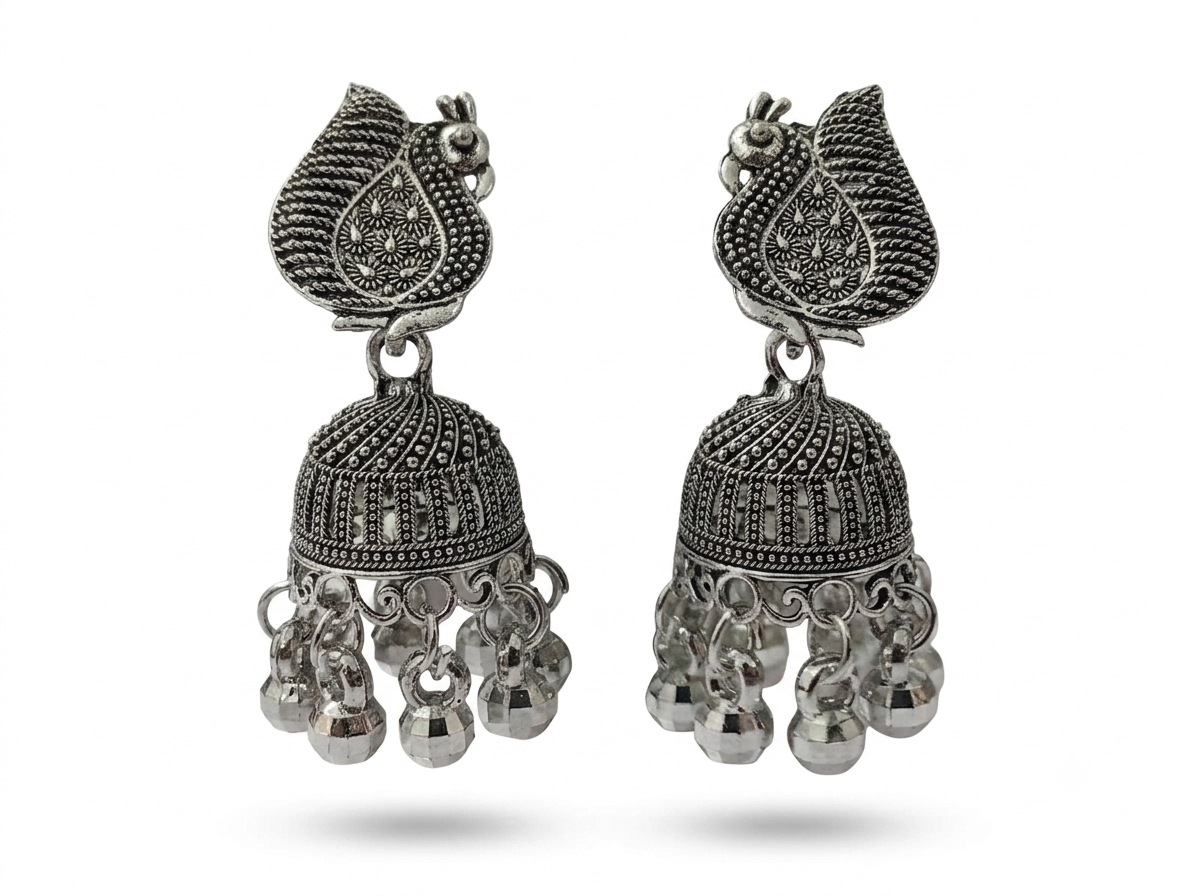 Elegant Handcrafted Earrings – Sparkle with Timeless Style - Image 3