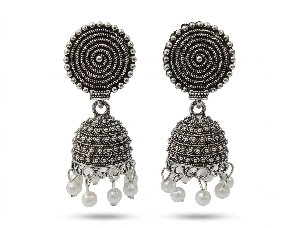 Elegant Handcrafted Earrings – Sparkle with Timeless Style - Image 3
