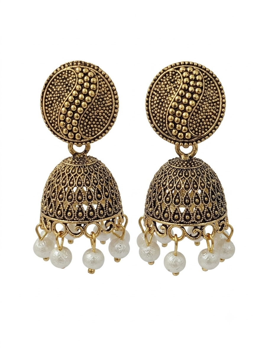 Elegant Handcrafted Earrings – Sparkle with Timeless Style - Image 3