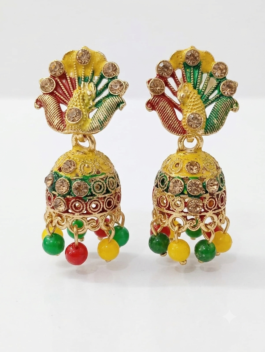 Elegant Handcrafted Earrings – Sparkle with Timeless Style - Image 3