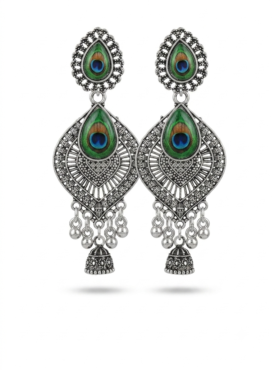 Elegant Handcrafted Earrings – Sparkle with Timeless Style - Image 3