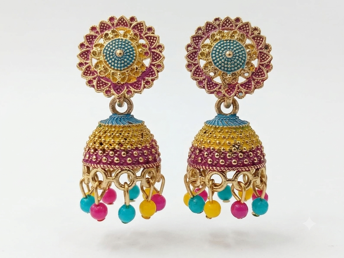 Elegant Handcrafted Earrings – Sparkle with Timeless Style - Image 3