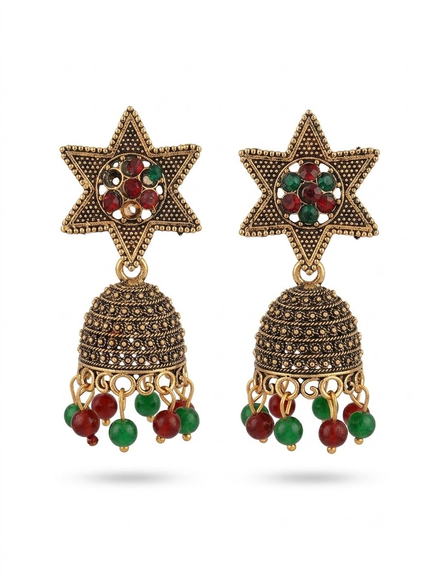 Elegant Handcrafted Earrings – Sparkle with Timeless Style - Image 3