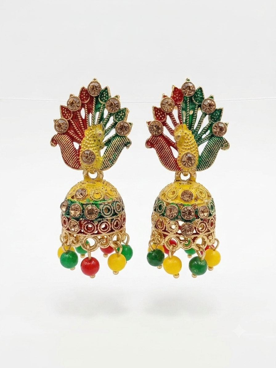 Elegant Handcrafted Earrings – Sparkle with Timeless Style - Image 4