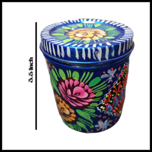 Truck Art Masala Box – Traditional Pakistani Spice Storage (H-3.5 Inch)