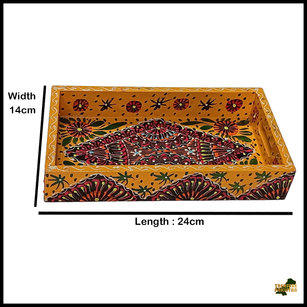Handcrafted 3-Piece Bundi Tray Set – Decorative Serving & Display Trays - Image 5