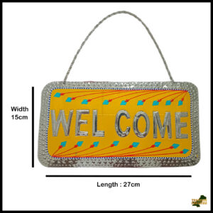 Chamakpatti Welcome Plate (L-27cm, W-15cm)