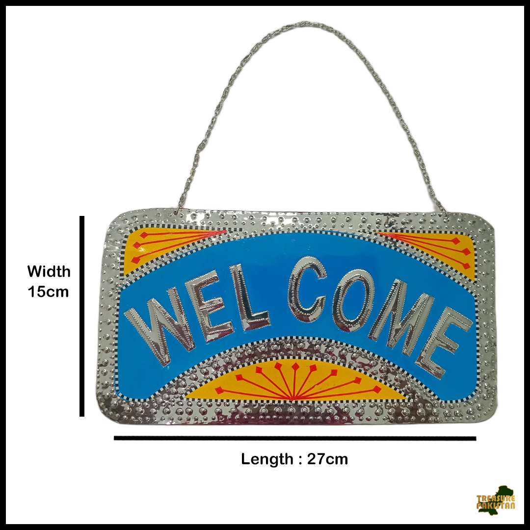 Chamakpatti Welcome Plate (L-27cm, W-15cm)