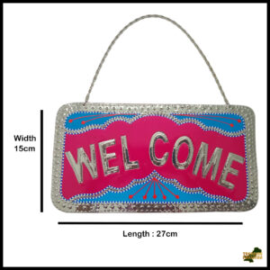 Chamakpatti Welcome Plate (L-27cm, W-15cm)