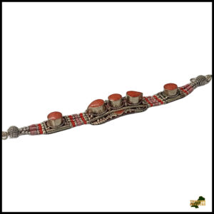 Ethnic Tribal Bracelet with Stones – Handmade Statement Jewelry
