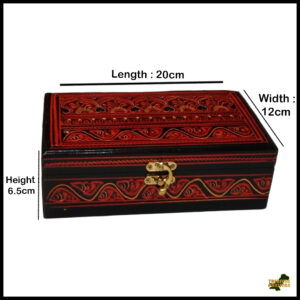 Naqsheen Jewellery Box Size (L-20cm, W-12cm, H-6.5cm)