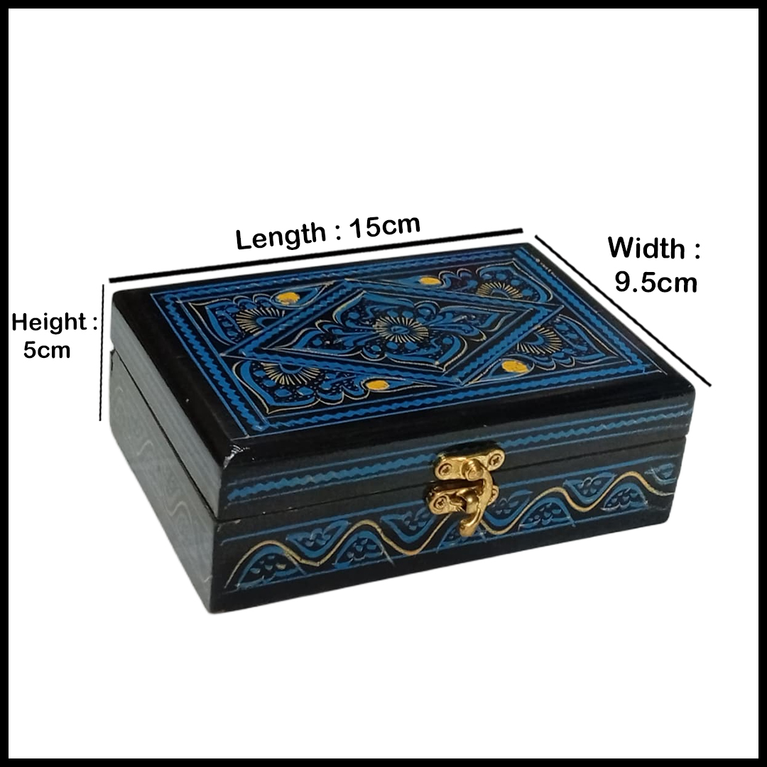 Naqsheen Jewellery Box Size (L-15cm, W-9.5cm, H-5cm) - Image 3