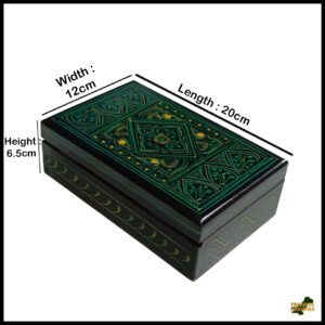 Naqsheen Jewellery Box Size (L-20cm, W-12cm, H-6.5cm)