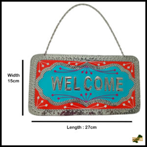 Chamakpatti Welcome Plate (L-27cm, W-15cm)