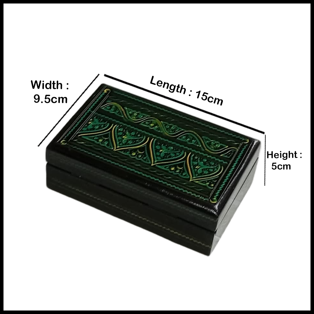 Naqsheen Jewellery Box Size (L-15cm, W-9.5cm, H-5cm) - Image 3
