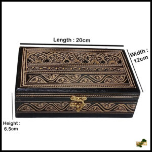Naqsheen Jewellery Box Size (L-20cm, W-12cm, H-6.5cm)