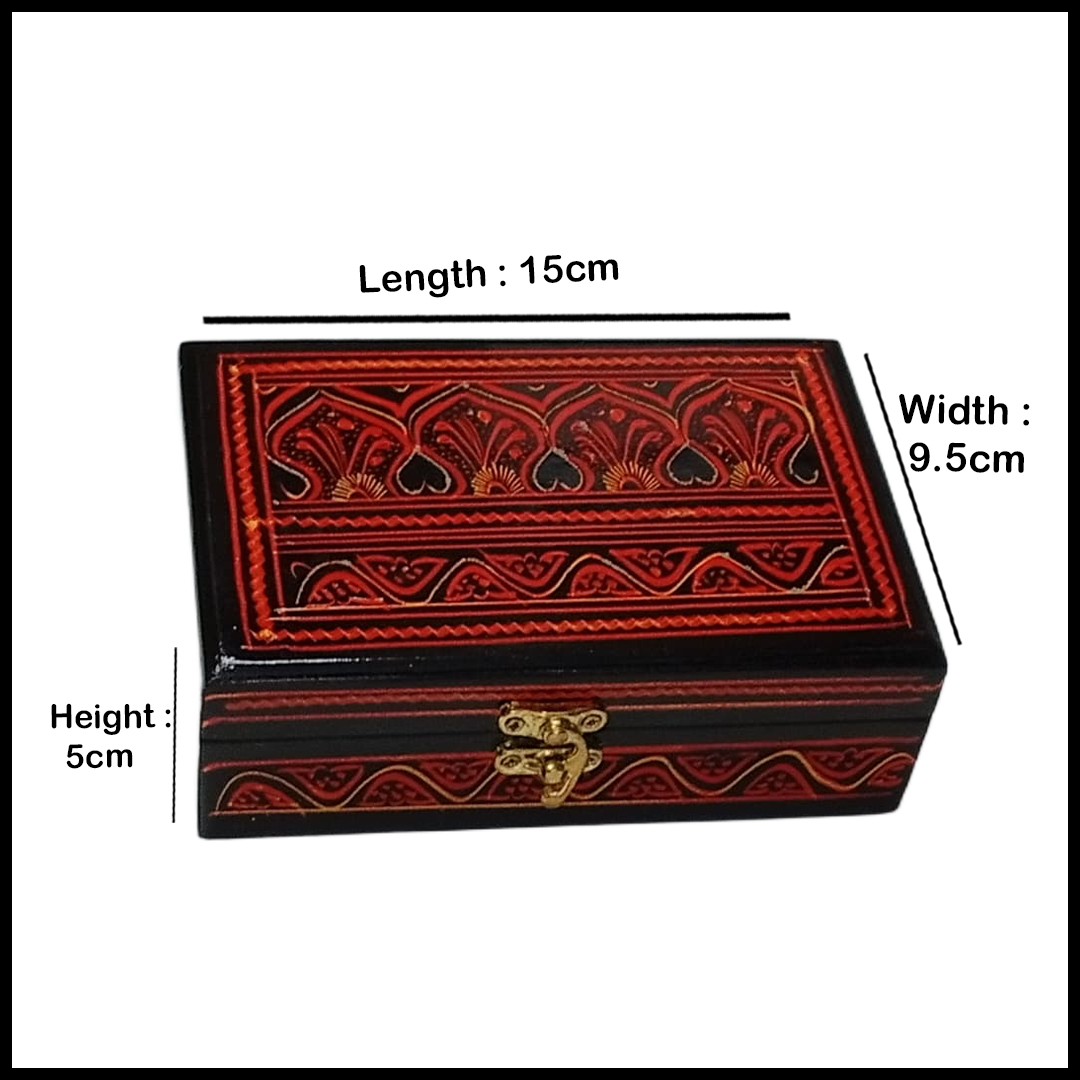 Naqsheen Jewellery Box Size (L-15cm, W-9.5cm, H-5cm) - Image 3