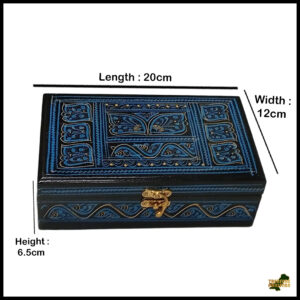 Naqsheen Jewellery Box Size (L-20cm, W-12cm, H-6.5cm)