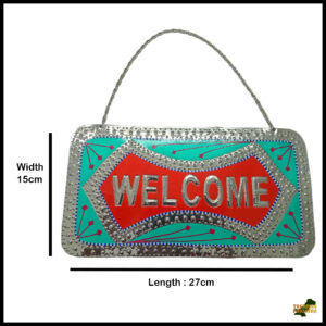 Chamakpatti Welcome Plate (L-27cm, W-15cm)