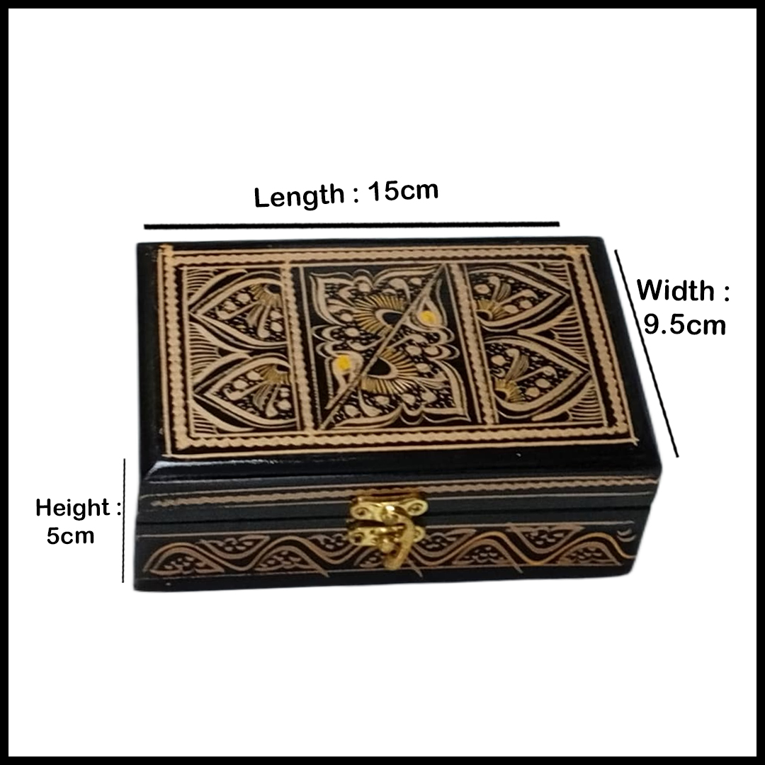 Naqsheen Jewellery Box Size (L-15cm, W-9.5cm, H-5cm) - Image 3