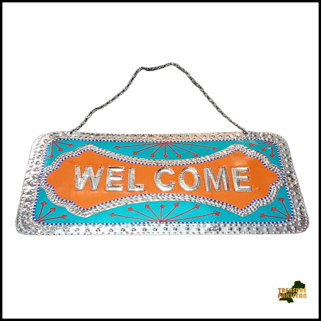 Chamakpatti Welcome Plate (L-27cm, W-15cm)