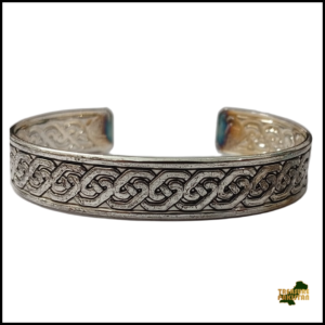 Traditional Handcrafted Floral Engraved Metal Cuff Bracelet