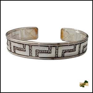 Traditional Handcrafted Floral Engraved Metal Cuff Bracelet