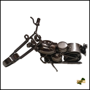 Handcrafted Vintage Metal Motorcycle size : 15cm
