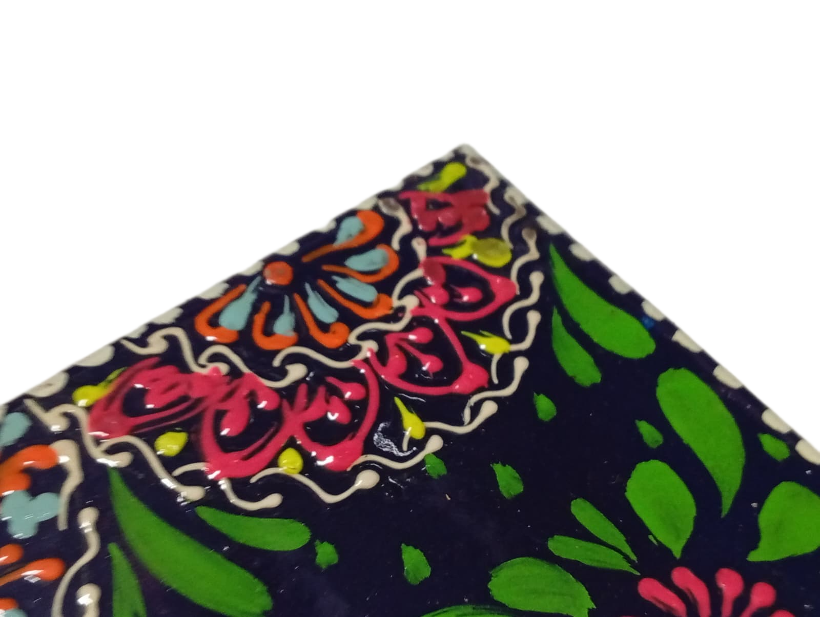 Truck Art Hand-Painted Tissue Box Size (L-25.5cm, W-12.5cm, H-7cm) - Image 6