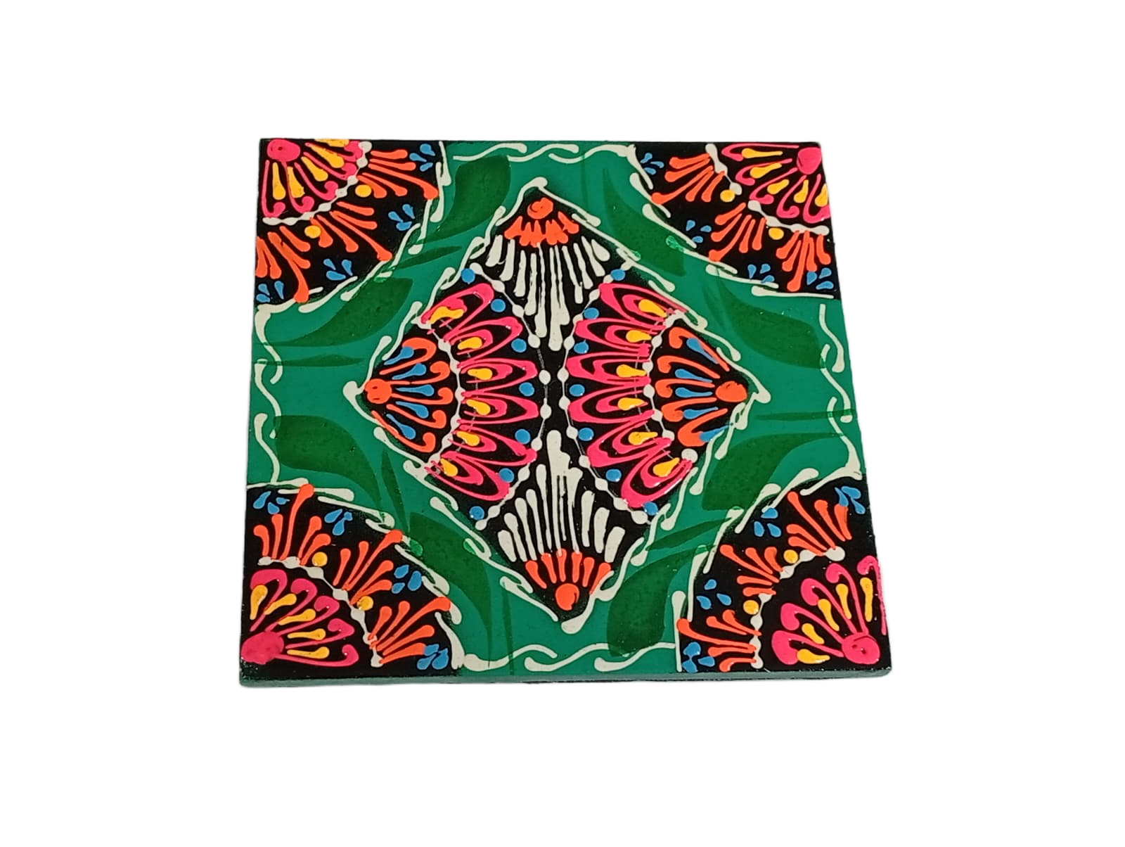 Truck Art Tea Coaster Set of 6 with Holder – Handmade Traditional Pakistani Design - Image 8