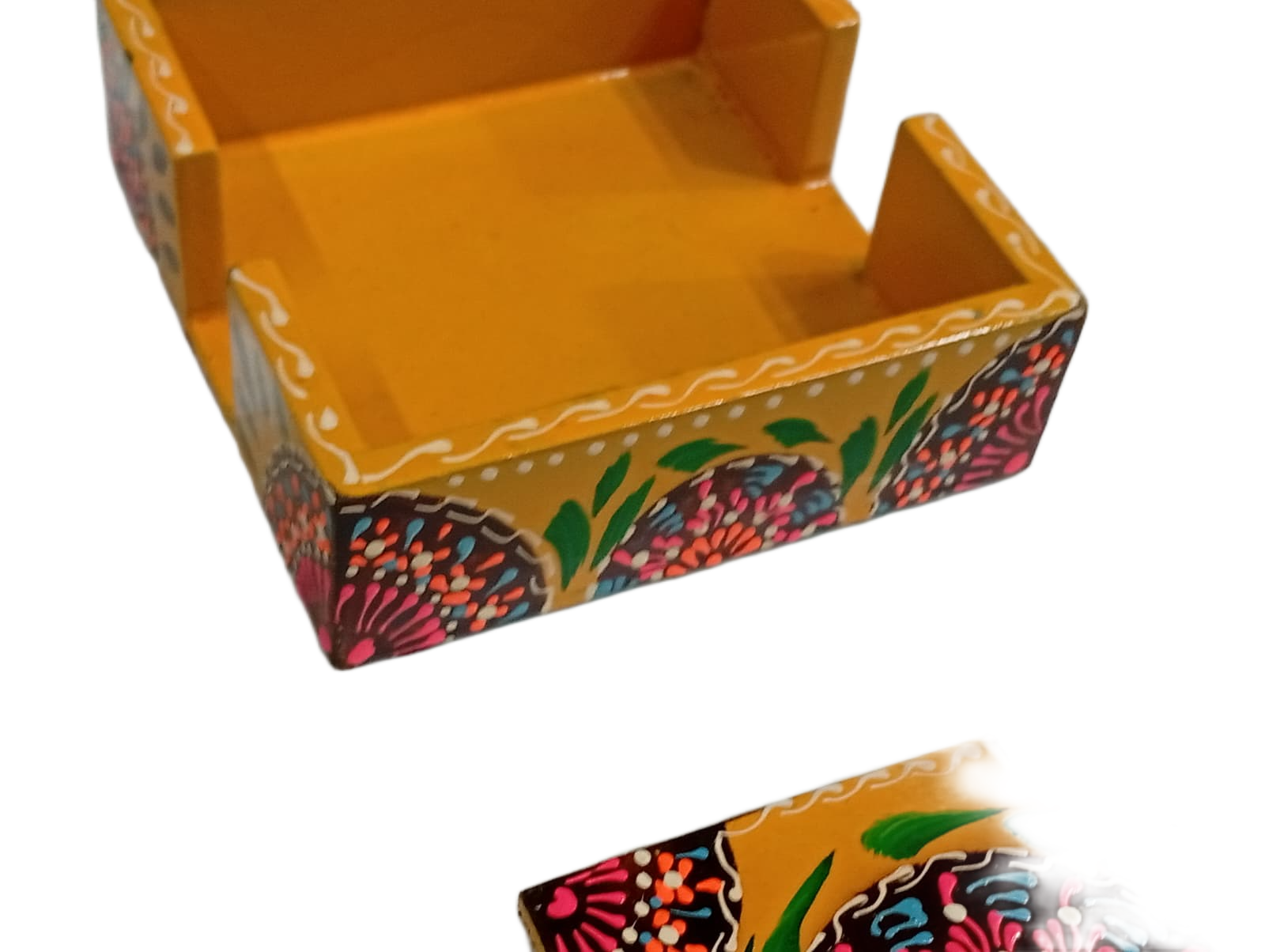 Truck Art Tea Coaster Set of 6 with Holder – Handmade Traditional Pakistani Design - Image 9