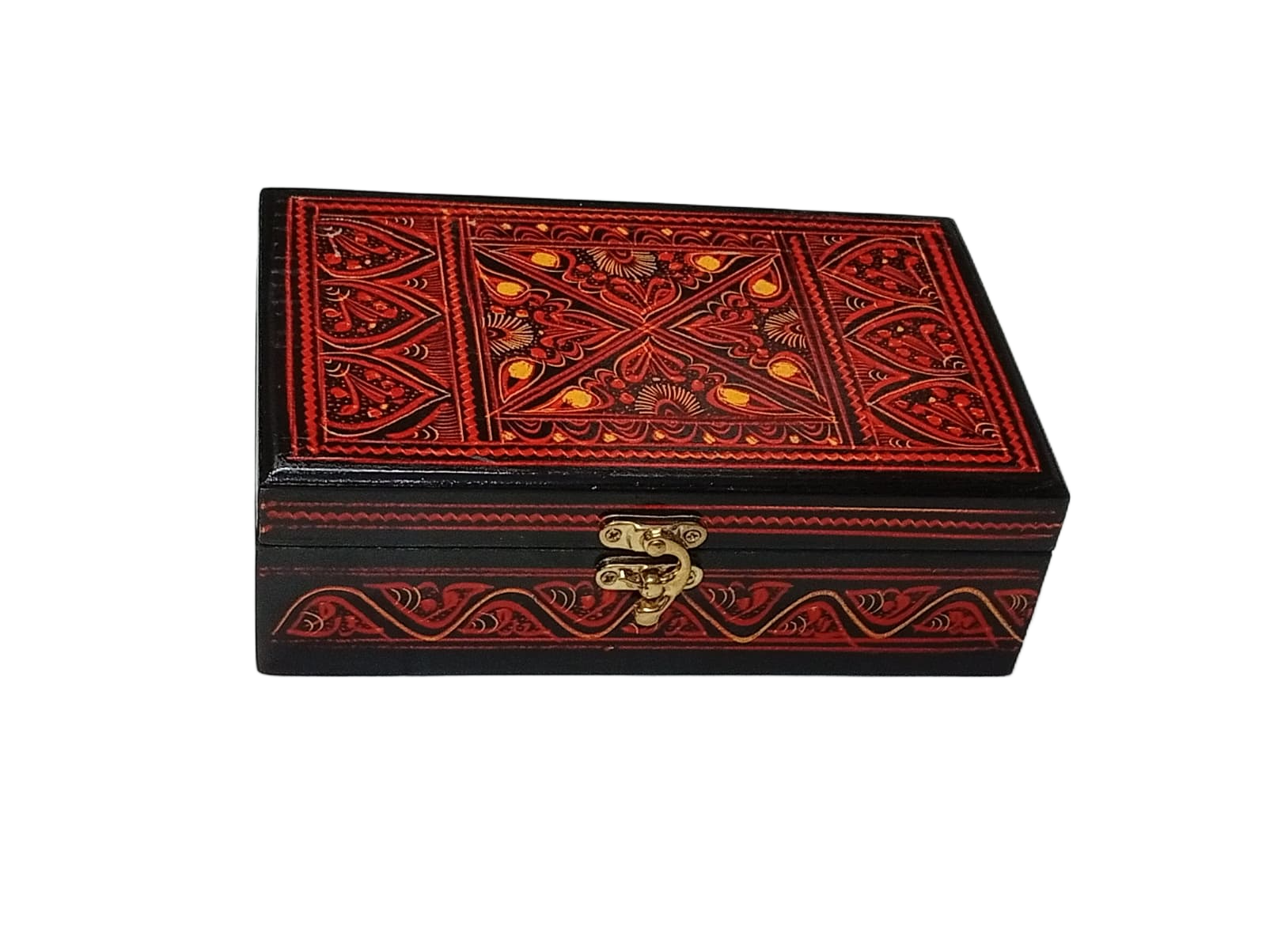 Naqsheen Jewellery Box Size (L-20cm, W-12cm, H-6.5cm) - Image 4