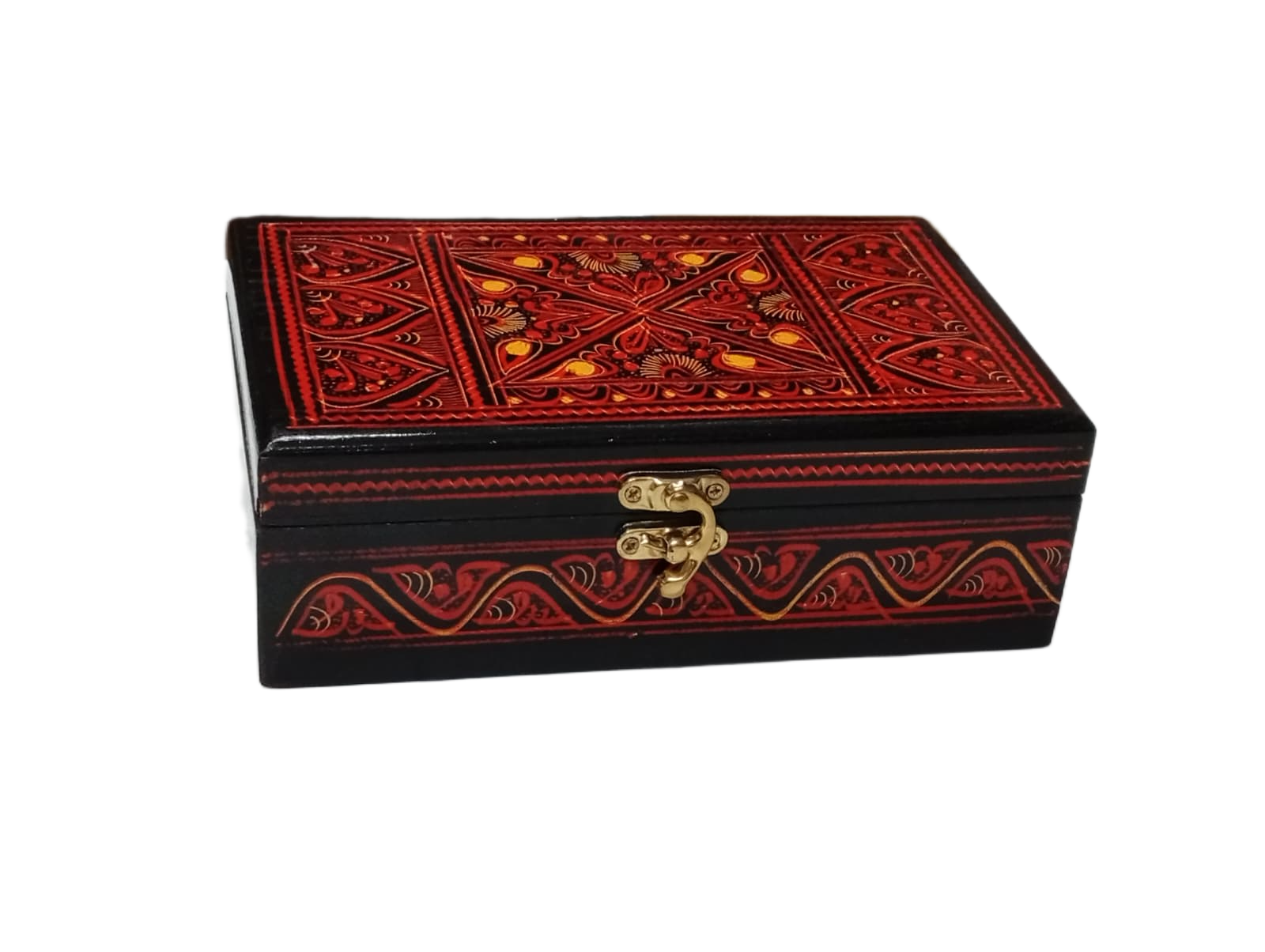 Naqsheen Jewellery Box Size (L-20cm, W-12cm, H-6.5cm) - Image 5