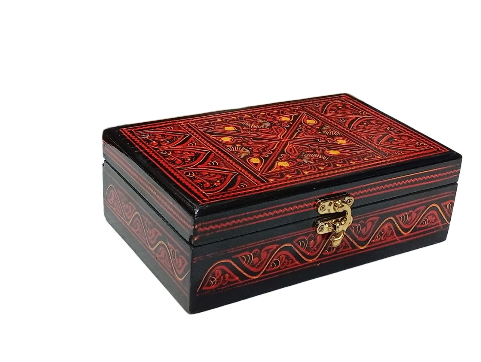 Naqsheen Jewellery Box Size (L-20cm, W-12cm, H-6.5cm) - Image 8