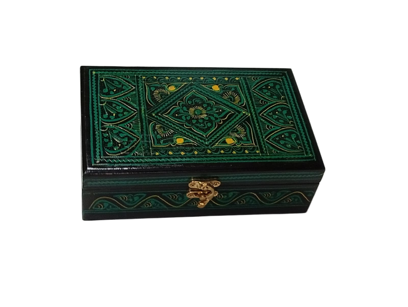Naqsheen Jewellery Box Size (L-20cm, W-12cm, H-6.5cm) - Image 9