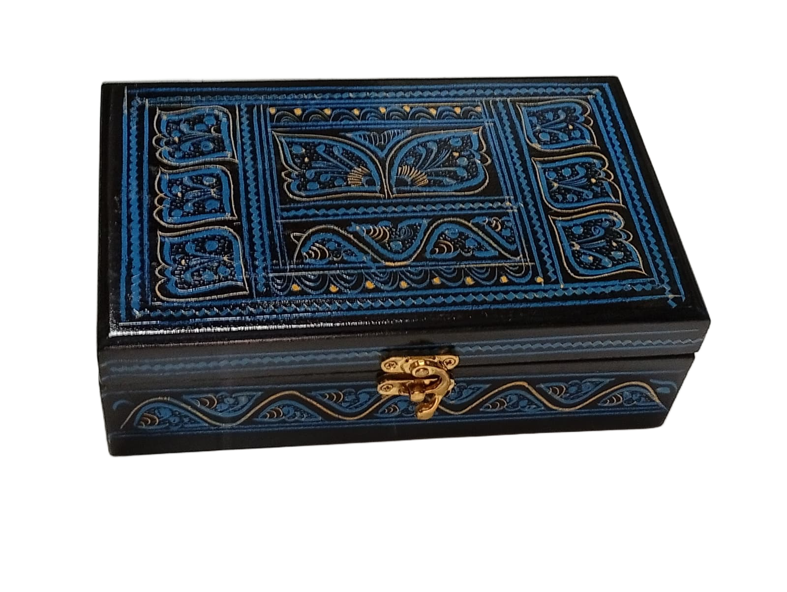 Naqsheen Jewellery Box Size (L-20cm, W-12cm, H-6.5cm) - Image 4